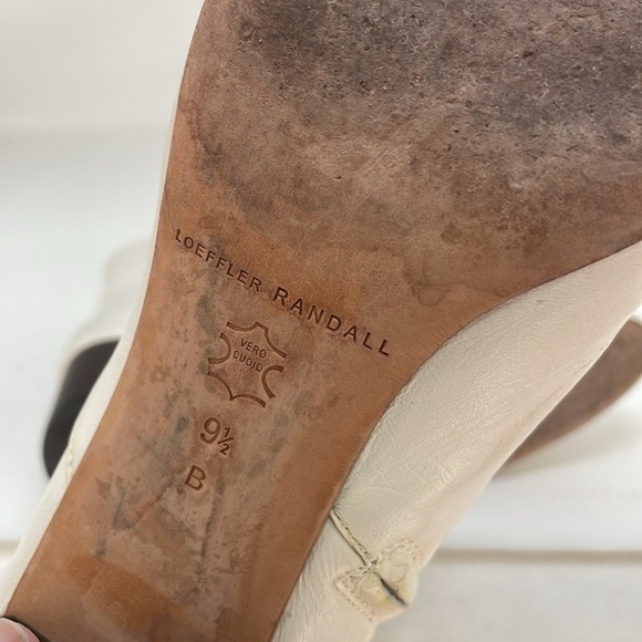 Loeffler Randall White Leather Ankle Boots Gema Booties Size 9.5 - Picture 11 of 11